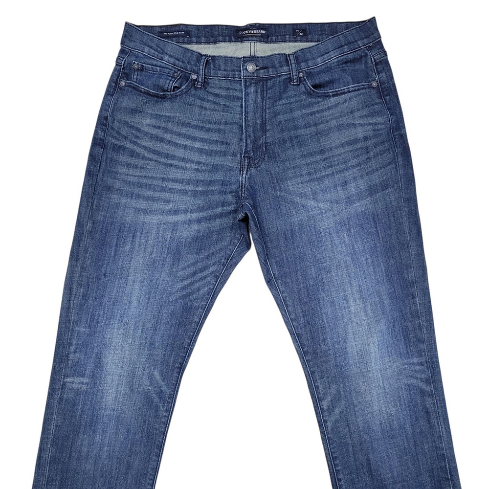 Lucky Brand Men's 410 Athletic Slim Blue Jeans Size 36/32 Excellent Condition - Picture 4 of 11